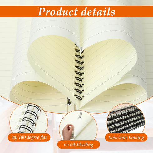 Colarr 24 Pcs A5 Inspirational Spiral Notebook Bulk Appreciation Gift, 6x8 Inch Motivational Notepad, 100 Page/50sheet