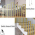 Generic 1.3ft-3.2ft 40cm) Stair Handrail - U-Shaped Iron Stairway Guardrails, Gold, Non-Slip Hand Rails, for Elderly