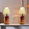 2 Pack Wine Bottle Lamp Crystal Clear, Rechargeable LED Acrylic Bottle Lampshade,