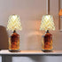 2 Pack Wine Bottle Lamp Crystal Clear, Rechargeable LED Acrylic Bottle Lampshade,