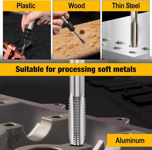 5 Set M3 M4 M5 M6 M8 SPEEDWOX Pcs Metric Tap and Die Small Hand Screw Metric Thread Taps HSS Tapping Tools