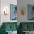 JERANDO 8W 6000K Modern LED Wall Sconces, Indoor Acrylic Wall Mounted Lighting Fixture, Cool White Hardwired LED Wall