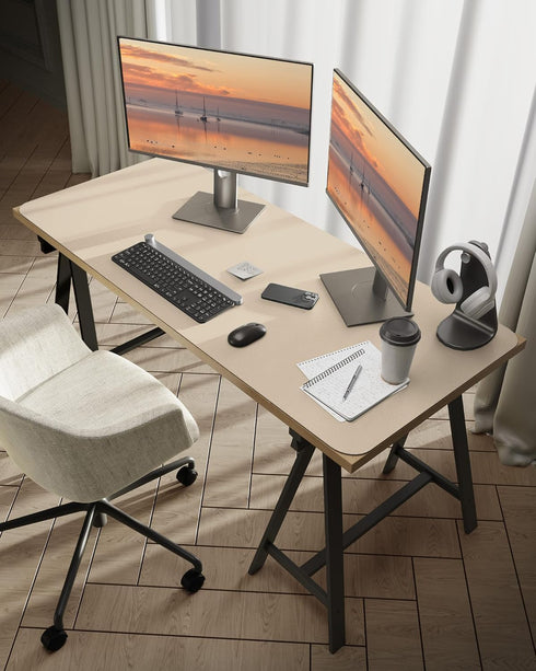 55" 24", Bloss Extra Large Desk Mat x Non-Slip Dressing Table Cover Protector, Waterproof Student Study Desk Mat, PU