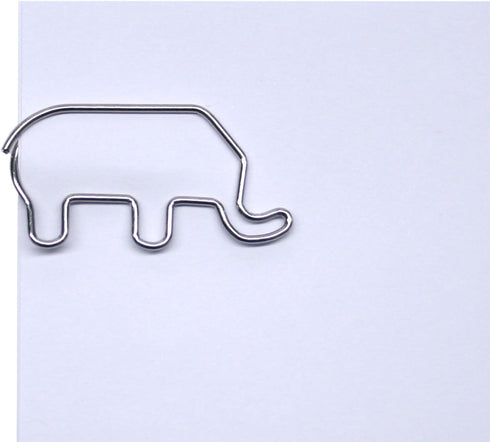Elephant Shaped Paper Clips, 100 Count, Great for Collectors or Zoo Lovers, Comes in Silver Tin