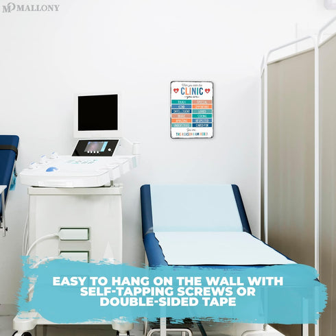 When You Enter Clinic Decor Health Poster Decorations, Motivational Wall Art Office Posters for Classroom Poster Decor