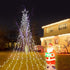 320 8 FUNIAO Outdoor Christmas Star Lights LED Waterfall Christmas Tree Lights Lighting Modes Outdoor Christmas