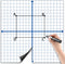 Teling 4 Pieces Jumbo Magnetic XY Coordinate Dry Erase Grid, 26 x 26 Inches for Classrooms and Teaching Tools