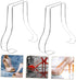 2pcs Closet MAGICLULU Stainless Steel Shoe Display Supports for Shoe Rack Boot Rack Entryway High Heel Supports