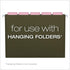 Pendaflex Hanging Folder Tabs - 2" Clear Pink - 25 Tabs and Inserts per Pack