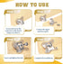 12 Pack Bonsicoky Detachable Corner Brace - Removable Butterfly Corner Brackets with Screws - Ideal for Wooden