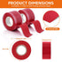 2 Rolls Self Fusing Silicone Tape - 1in(W) X 10ft(L) Waterproof Tape, Water Leak Seal Tape, Rescue Tape, Plumbing Hose Repair Tape, Rubber Tape for Cable Winding Insulating, Red