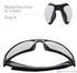 Honeywell Uvex Hypershock Safety Glasses - Brown Frame with Gold Mirror Lens & Anti-Scratch Hardcoat
