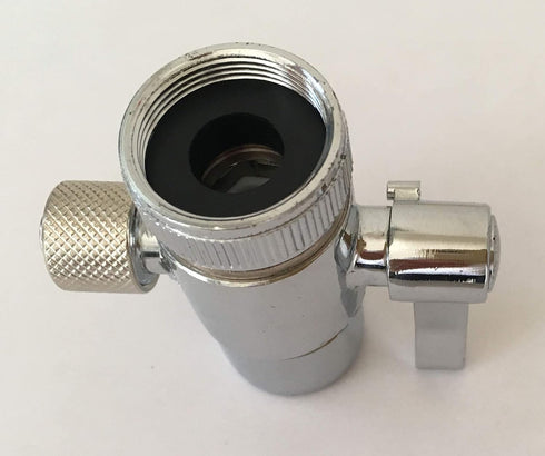 Malida Faucet Adapter for 3/8 inch O.D. Tubing, Kitchen Bathroom Sink Diverter Valve for Above Counter Water Filter