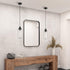 40614-04, Livex Lighting, Oakhurst, Mini Pendant, Black with Brushed Nickel Accent