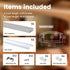 6Pack 3.3FT/1M U1SW 1M Muzata LED Channel Aluminum U Shape Silver LED Strip Diffuser Channel with Milky White Cover