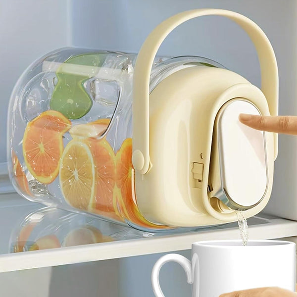 Rimigood Small Drink Dispenser,Refrigerator Beverage Dispenser,0.9 Gallon Beverage and Juice Container, Refrigerator Bever