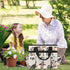 10 Cow Garden Tool Bag, Garden Tote Storage Bag with Pockets, Indoor and Outdoor Milk Cow Gardening Tool Organizer