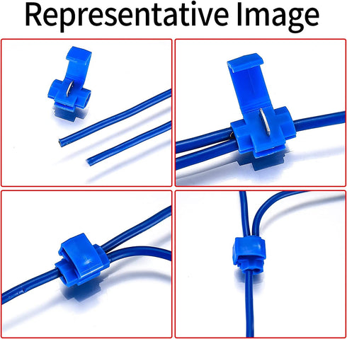 80 Pcs Quick Splice Wire Connectors, Solderless Electrical Wire Crimp Connectors Terminal Joint 22-10 AWG