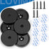 110 lb+ Pack 6 LOVIMAG Magnets with Holes, Waterproof Strong Neodymium Cup Disc Magnets with Screws for Wall Mounting
