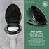 Renovators Supply Manufacturing Plastic Soft Close Toilet Seat Elongated Quiet-Close Lid, Contoured Seat, Easy
