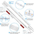 Counters Closet. 6 12 Inches Dimmer Dimmable. 1500 2700K Under Cabinet LED Lighting Kit for Kitchen Cabinet Shelf PCS