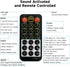 2-Pack memzuoix Portable Mini Disco Ball Light for Party, RGB DJ Strobe Light with Remote Control and USB Cable, Sound
