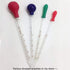 OESS Glass Graduated Dropper Pipettes with Blue Rubber Caps, 10ml Pk/2