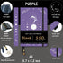 BUKE Dotted Journal - 150gsm Black Paper - 5 * 5mm DOT GRID Layout 160 Pages - A5 Size PU Leather Hardcover Drawing Sketch Notebook (Purple)