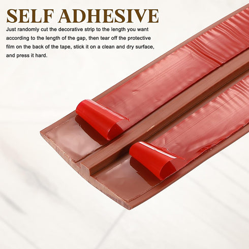 9.84 1.97" uxcell T-Molding Transition Strips, ft x (L x W) PVC Floor Flat Divider Strip Self Adhesive Vinyl Flooring