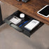 VIVO 13 inch Under Desk Mounted Sliding Pull-out Drawer, Black Storage Organizer for Office Desk, Pull Handle