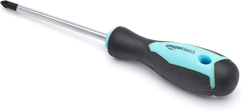 Amazon Basics 12-Piece Magnetic Screwdriver Set, Turquoise, 7 x 2 x 14.8 inches