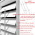 Polysatin,Vinyl,Summerwind Shutters,2 3.25 Inch Spacing(30 Shutter Vane Repair Slider Tilt Bar Connector for Connect