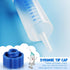 Syringe Tip Caps, No Needle Lock Cap for Feeding Tubes Lab Supplies, Blue (150 Pieces)