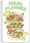BookFactory Meal Planner Journal, Food Prep Log Book, Wire-O TransLux Cover, 106 Pages, 6'' x 9''