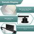 2-Light E26 Base(Bulbs Ascher Bathroom Light Fixtures, Vanity Light Over Mirror, Matte Black Wall Sconces with Milky