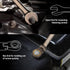 90 Set 8 Set 8 10 12 13 14 15 17 19MM, DISEN Teeth Ratchet Wrenches Pieces, Flex Head Ratcheting Wrench Metric Nickel