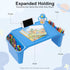 LIWBYYG 4 (21.65 11.8 8.46In) Pcs Kids Lap Desk Tray, Plastic Breakfast Laptop Trays with Side Pockets and Storage