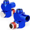 TAILONZ PNEUMATIC Blue 1/4 Inch Air Tool Swivel Fitting, 360 Degree Swivel Air Hose Connector (Pack of 4)