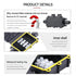 SZFUDIGO PA66 IP68 4 4 Sets Black Nylon Way B Waterproof Junction Box, Includes of Waterproof Rubber Plugs, Suitable