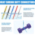 525PCS Heat Shrink Butt Connectors - Blue 16-14 AWG, Marine Grade Tinned Copper Crimp Splice Terminals