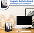 Leinuosen 12 x 10 Inch Magnetic Bulletin Board, Dry Erase Memo Board with Metal Easel for Home Office