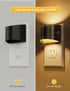 2 Pack, 3000K L LOHAS LED Night Lights Plug into Wall Dusk to Dawn Sensor Nightlight, Brightness Adjustable, Soft White