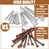 2 Pound Box Siding Nails - Rust Resistant 304 Stainless Steel Nails for Redwood, Cedar Wood Siding and Roofing