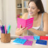 Funrous 32 Pcs Motivational Quote Pens - Inspirational Notepads Mini Journal with Ballpoint Pen, Gift Set for Students