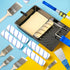 31 2 4 Ft,9"4"Paint Set PCS Paint Roller Kit with Extension Pole to Rollers Covers Frame Tray Painters Tape