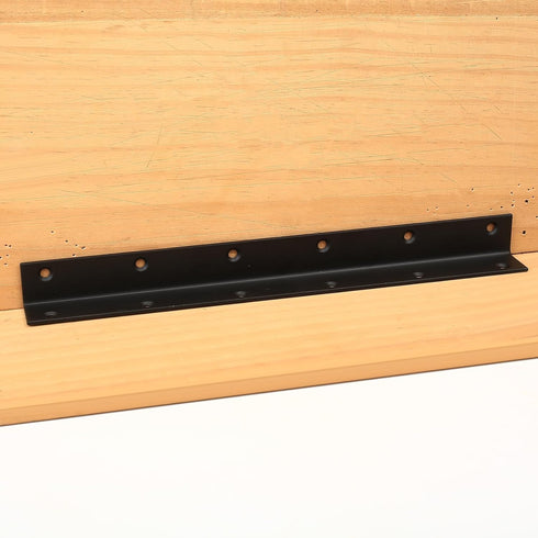 Xingwenhao 4pcs 90 (275x25x25mm) Raised Garden Bed Corner Brackets, L Bracket, Degree Angle Brackets, Black Metal Bed