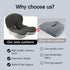 KEZPO Orthopedic Seat Cushion, L-Shaped Ergonomic Memory Foam Back & Seat Support, Non-Slip Breathable Washable Cover