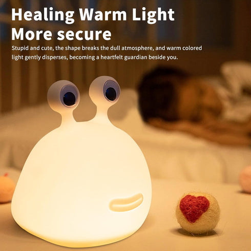 Cute Slug Night Light,Silicone Lamp USB Rechargeable Table Funny Animal Lamp Portable LED Lamps for Breastfeeding Dorm