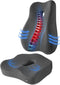 Generic Seat Cushion & Lumbar Support Pillow Set for Office Chair, and Tailbone