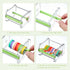 Outus 6 Pieces Transparent Washi Tape Dispenser, Multi Masking Tape Cutter Holder for Desktop Office Storage